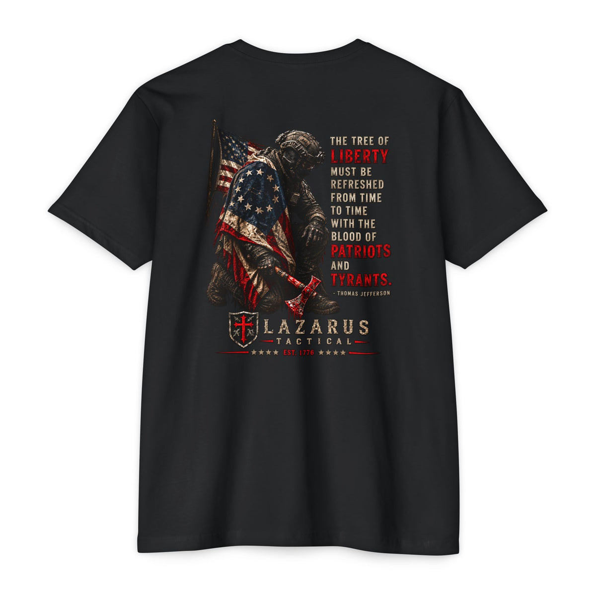 Lazarus Tactical Tree of Liberty Patriotic T-Shirt