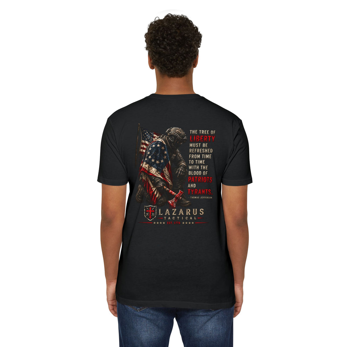 Lazarus Tactical Tree of Liberty Patriotic T-Shirt